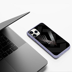 Чехол iPhone 11 Pro матовый ВИКИНГИ VIKINGS V, цвет: 3D-светло-сиреневый — фото 2