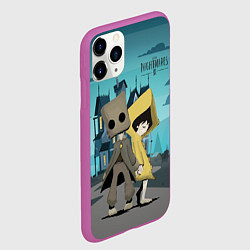 Чехол iPhone 11 Pro матовый Little Nightmares 2, цвет: 3D-фиолетовый — фото 2
