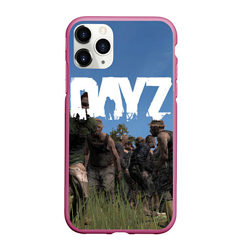 Чехол iPhone 11 Pro матовый DayZ / 3D-Малиновый – фото 1