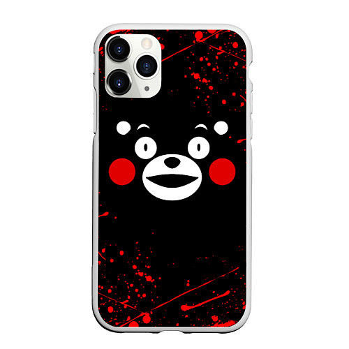 Чехол iPhone 11 Pro матовый KUMAMON КУМАМОН / 3D-Белый – фото 1