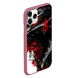 Чехол iPhone 11 Pro матовый BERSERK БЕРСЕРК, цвет: 3D-малиновый — фото 2