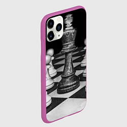 Чехол iPhone 11 Pro матовый Шахматы, цвет: 3D-фиолетовый — фото 2