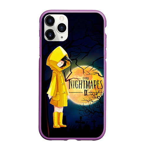 Чехол iPhone 11 Pro матовый Little Nightmares 2 / 3D-Фиолетовый – фото 1