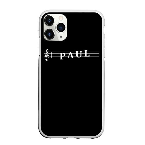 Чехол iPhone 11 Pro матовый Paul / 3D-Белый – фото 1