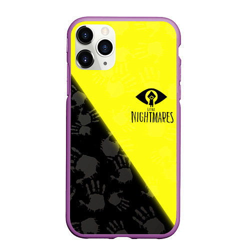 Чехол iPhone 11 Pro матовый Little Nightmares / 3D-Фиолетовый – фото 1