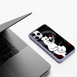 Чехол iPhone 11 Pro матовый MONOKUMA МОНОКУМА DANGANRO, цвет: 3D-светло-сиреневый — фото 2