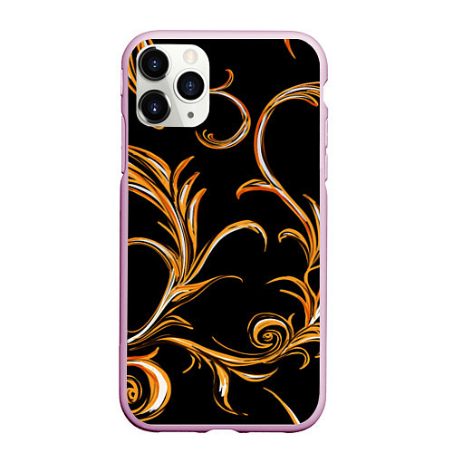 Чехол iPhone 11 Pro матовый Лиана / 3D-Розовый – фото 1