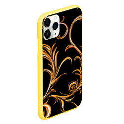 Чехол iPhone 11 Pro матовый Лиана, цвет: 3D-желтый — фото 2