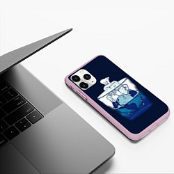 Чехол iPhone 11 Pro матовый Polar Ice Bear, цвет: 3D-розовый — фото 2