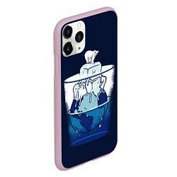 Чехол iPhone 11 Pro матовый Polar Ice Bear, цвет: 3D-розовый — фото 2