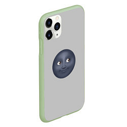 Чехол iPhone 11 Pro матовый Темная луна, цвет: 3D-салатовый — фото 2