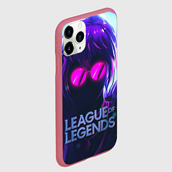 Чехол iPhone 11 Pro матовый Evelynn LOL, цвет: 3D-малиновый — фото 2