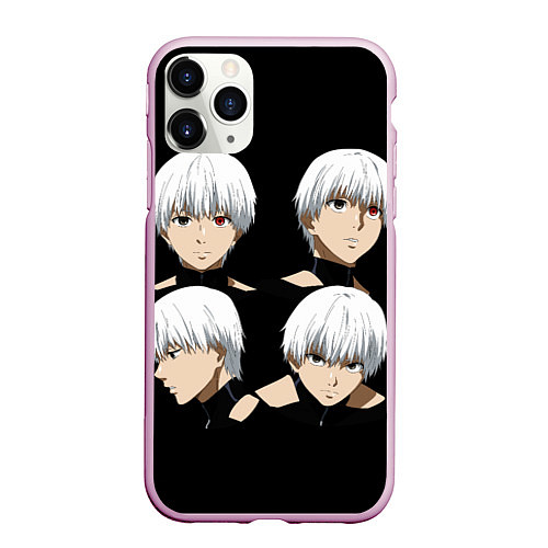 Чехол iPhone 11 Pro матовый TOKYO GHOUL / 3D-Розовый – фото 1