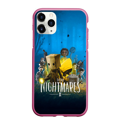 Чехол iPhone 11 Pro матовый LITTLE NIGHTMARES 2 / 3D-Малиновый – фото 1