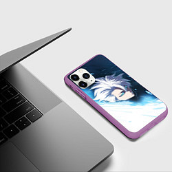 Чехол iPhone 11 Pro матовый БЛИЧ ТОШИРО, цвет: 3D-фиолетовый — фото 2