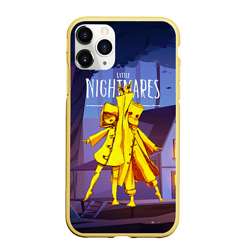 Чехол iPhone 11 Pro матовый Little Nightmares 2 / 3D-Желтый – фото 1