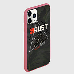 Чехол iPhone 11 Pro матовый Rust Мамкин Рейдер Раст, цвет: 3D-малиновый — фото 2