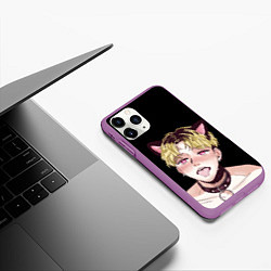 Чехол iPhone 11 Pro матовый АхегаоAhegao О Чан У, цвет: 3D-фиолетовый — фото 2