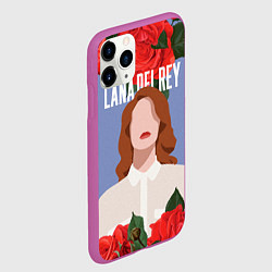 Чехол iPhone 11 Pro матовый LANA DEL REY, цвет: 3D-фиолетовый — фото 2