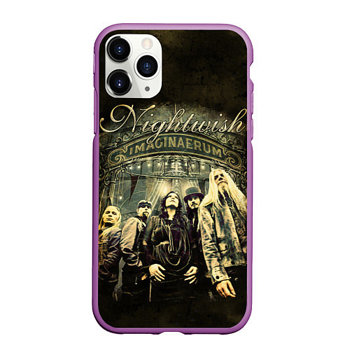 Чехол iPhone 11 Pro матовый NIGHTWISH / 3D-Фиолетовый – фото 1
