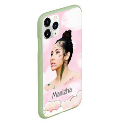 Чехол iPhone 11 Pro матовый Манижа Manizha, цвет: 3D-салатовый — фото 2