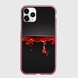Чехол iPhone 11 Pro матовый Разрезанный, цвет: 3D-малиновый