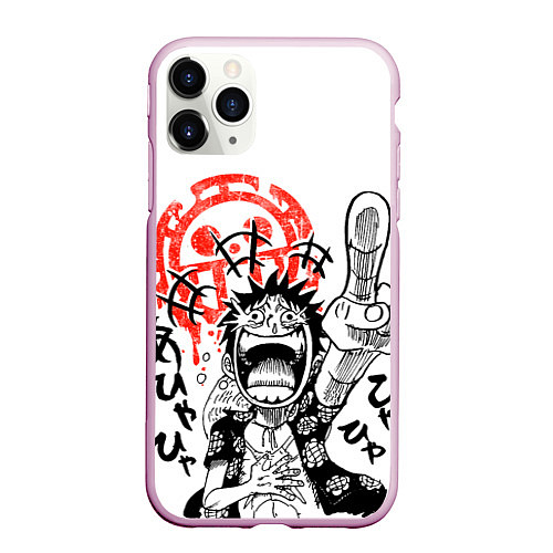 Чехол iPhone 11 Pro матовый One Piece / 3D-Розовый – фото 1