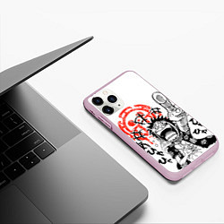 Чехол iPhone 11 Pro матовый One Piece, цвет: 3D-розовый — фото 2