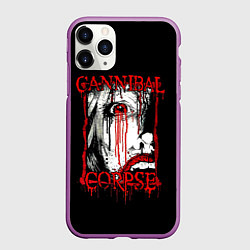 Чехол iPhone 11 Pro матовый Cannibal Corpse 2, цвет: 3D-фиолетовый