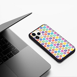 Чехол iPhone 11 Pro матовый Знаки Зодиака, цвет: 3D-черный — фото 2