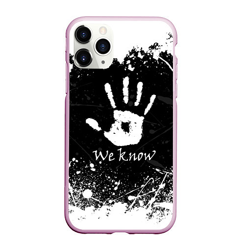 Чехол iPhone 11 Pro матовый WE KNOW TES / 3D-Розовый – фото 1