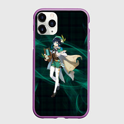 Чехол iPhone 11 Pro матовый Genshin Impact - Venti