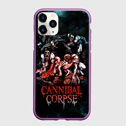 Чехол iPhone 11 Pro матовый Cannibal Corpse, цвет: 3D-фиолетовый