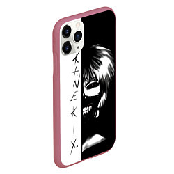 Чехол iPhone 11 Pro матовый Kaneki X Tokyo Ghoul, цвет: 3D-малиновый — фото 2