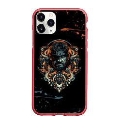 Чехол iPhone 11 Pro матовый METAL GEAR SOLID SNAKE, цвет: 3D-красный