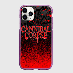Чехол iPhone 11 Pro матовый CANNIBAL CORPSE, цвет: 3D-фиолетовый