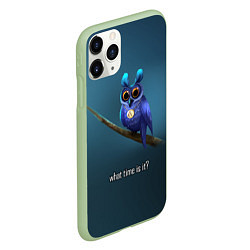 Чехол iPhone 11 Pro матовый Owl, цвет: 3D-салатовый — фото 2