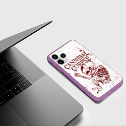 Чехол iPhone 11 Pro матовый Cannibal Corpse, цвет: 3D-фиолетовый — фото 2