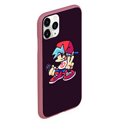Чехол iPhone 11 Pro матовый Boyfriend, цвет: 3D-малиновый — фото 2