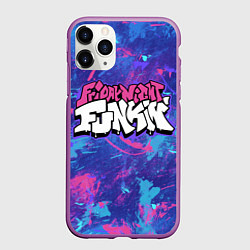 Чехол iPhone 11 Pro матовый Friday Night Funkin, цвет: 3D-фиолетовый