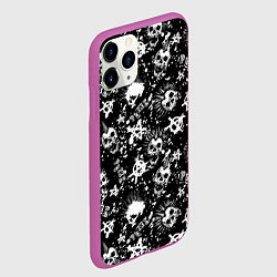 Чехол iPhone 11 Pro матовый Панк, цвет: 3D-фиолетовый — фото 2