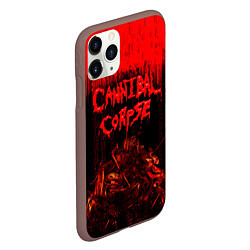 Чехол iPhone 11 Pro матовый CANNIBAL CORPSE, цвет: 3D-коричневый — фото 2