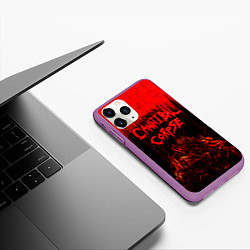 Чехол iPhone 11 Pro матовый CANNIBAL CORPSE, цвет: 3D-фиолетовый — фото 2