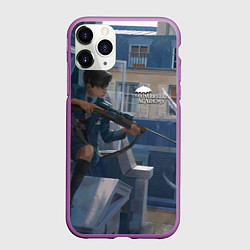Чехол iPhone 11 Pro матовый Пятый снайпер, цвет: 3D-фиолетовый