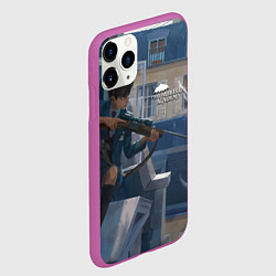 Чехол iPhone 11 Pro матовый Пятый снайпер, цвет: 3D-фиолетовый — фото 2
