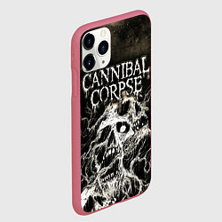 Чехол iPhone 11 Pro матовый Cannibal Corpse, цвет: 3D-малиновый — фото 2