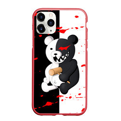 Чехол iPhone 11 Pro матовый MONOKUMA МОНОКУМА, цвет: 3D-красный