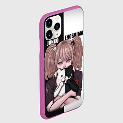 Чехол iPhone 11 Pro матовый MONOKUMA JUNKO, цвет: 3D-фиолетовый — фото 2