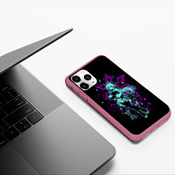 Чехол iPhone 11 Pro матовый GENSHIN IMPACT, ГАНЬ Ю, цвет: 3D-малиновый — фото 2