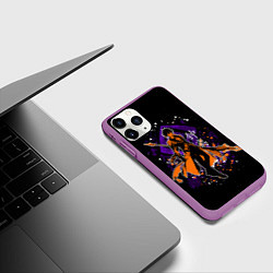 Чехол iPhone 11 Pro матовый GENSHIN IMPACT, ЧЖУН ЛИ, цвет: 3D-фиолетовый — фото 2